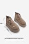 Women's Thick Sole Fur Lined Daily Boots Mariva Mink Suede - 8