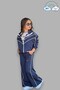 Girl's 3-Pocket Dark Indigo School Tracksuit Set, Ages 5-14 12039 - 2