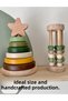Natural Healthy Wooden Toy Montessori Abacus Math Children Baby Room Decor - 4