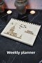 Girl Tower Wooden Schedule Pad - Undated Agenda - Weekly Planner (TIMELESS PLANER) A5