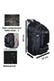 50L Black Waterproof Oversized Backpack - Multi-Compartment for Hiking and Travel - 3