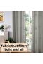 Gray Color Linen Rustic Background Curtain with Eyelets, Tight Pleated Ring, Natural Linen Wrinkle-Free Background Curtain - 3