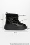 Di̇la Women's Black Faux Fur Snow Boots with Thick Soles - 4
