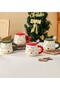 New Year Patterned Embossed Ceramic Mug - 3