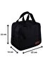7 lt mila food carrying bag heat insulated thermal bag lunch box camping black - 4