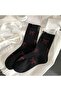 4 Pairs Women's Bow Heart Pattern Socks Women's Seasonal Long Multicolor Socks - 4
