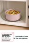 4-Piece Round Storage Container Set, Striped Pink, 2.5/1.5/0.80/0.45 L, Microwave and Freezer Safe - 4