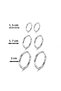 Women's 316L Stainless Steel 6-Piece Hoop Earring Set Tarnish-Free |   Stylish & Hypoallergenic - 3