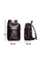 Laptop Backpack |   1027 Black Pu Leather Computer Backpack - 8