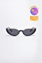 Tina Cat Eye Women's Black Half Frame Sunglasses New Season / Coolandbetter - 4