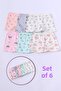 Girl's Patterned Shorts Set of 6