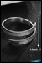 Ayetel Kursi Written Steel Ring |   Blackening |   Adjustable |   Spiritual Protection |   Verse of the Chair - 7