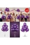10 Purple Glitter Metallic Balloons ✨   Party & Celebration Package - 3