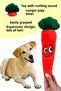 Dog Toy White Rabbit & Thin Carrot Plush Dog Toy Set of 2 - 5