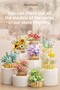 Panlos Boutique Series Mini Flower Bouquet 515 Pieces Toy Building Set -Ffp1087 - 4