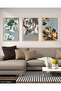Colorful Flowers 3 Piece Wooden Framed Painting Act - 3