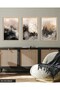Modern Art with Brush Strokes 3 Piece Wooden Framed Painting Act - 3