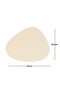 6 Pieces Beige/Stone Faux Leather Tableware Presentation Plate Mat Placemat American Service 45X36 - 8