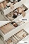6-Piece Drawer Cabinet Organizer Storage Box Organizer Set White - 7