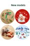 Christmas for New Year's Day Adhesive Sticker Gift Bag Label Small Size-4 cm 20 Pieces - 4