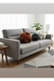 3-Piece Knitted Ball Throw Pillow Set XXL Size Welsoft Fabric Living Room Pillow Brick Ecru Anthracite Decorative Knot - 2