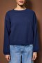 Indigo More Sustainable Pamuklu Geniş Kalıp Basic Triko Kazak TWOAW26KZ00107 - 3