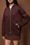 Wardrobe Essentials – Dark Brown Oversized Hooded Knitted Sweatshirt | Twoaw26Sw00018 - 3