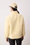 Light Yellow Plush Oversized /Wide Fit Knitted Sweatshirt Twoaw26Sw00021 - 4