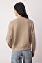 Vizon Kaşkorse Detaylı Oversize/Geniş Kalıp Yumuşak Kumaşlı EsnekÖrme Sweatshirt TWOAW26SW00186 - 5