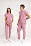 Rose Taupe Stretch Fabric Unisex Doctor and Nurse Uniform Surgical Set | Brl Scruble - 5