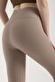 High Waist, Ribbed Leggings, Interlock Waist, Elastic Knitted Sports Leggings