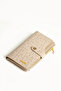 Women's Two-Strap Stone Color 3-Compartment Hand & Shoulder Bag and Wallet Combination-Bd2185 - 6