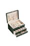Luxury Leather Jewelry Box Organizer with 2 Drawers - 3
