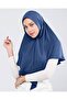 Micro Crepe Shawl - Turban Model - Navy Blue - (St090), (Id 2909003) - 2