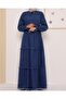 Three Piece Washed Denim Dress - 6