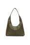 Women's Casual Soft Textured Large Khaki Green Shoulder and Tote Bag - 7