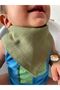 (4 Pieces) Muslin Fabric Snap Fastener Baby Drool Bib & Scarf - 7