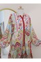 Piece Fabric Water Pattern Patch Dress -Pink - 5