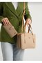 Women's Sand Embossed Printed Shoulder Bag and Wallet Combination with Removable Chain Accessories