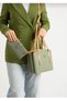 Women's Çağla Embossed Printed Shoulder Bag and Wallet Combination with Removable Chain Accessories