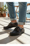 Chocolate Scented Orthopedic Sole Stitched Leather Lace Leather Lining Daily Loafer Shoes - 8