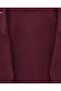 Striped Knit Tunic with Drawstring Sleeves - Burgundy - 5