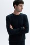 Men's Navy Blue Crew Neck Sweatshirt