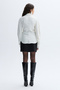 Women's Off-White Draped Long Sleeve Shirt - 2