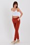 Women's Three Thread Knitted Sweatpants with Elastic Waist and Leg Jogger - 6