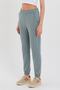 Women's Three Thread Knitted Sweatpants with Elastic Waist and Leg Jogger - 5
