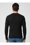 Ribbed Knit Long-Sleeve Basic T-Shirt Body - 3