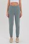 Women's Three Thread Knitted Sweatpants with Elastic Waist and Leg Jogger - 3