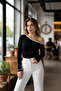 BİYELİ TEK OMUZ PENYE BLUZ - 2