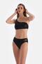 Black One Shoulder Bikini Top - 6